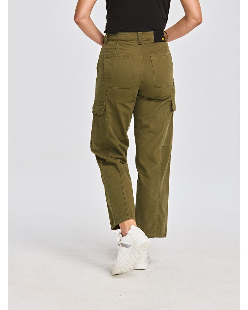 Pantalon-Casual-Mujer-HERITAGE-UNIFORM-HIGH-RISE-CARGO-PANT-Verde-CAT