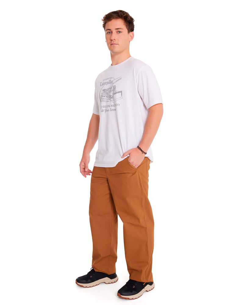 Pantalon-Casual-Hombre-RELAXED-TWILL-UTILITY-PANT-Cafe-CAT