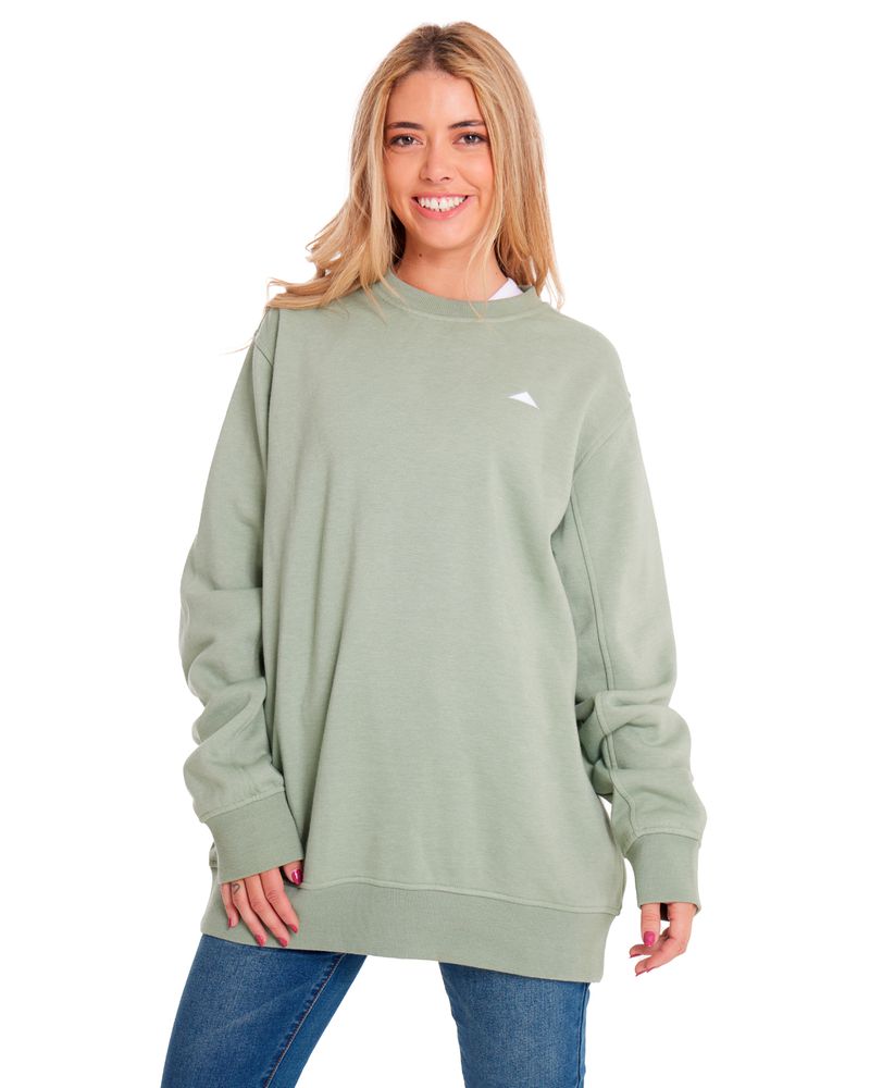 Poleron-Casual-Unisex-HEATHER-CATERPILLAR-LOGO-CREWNECK-SWEATSHIRT-Verde-CAT