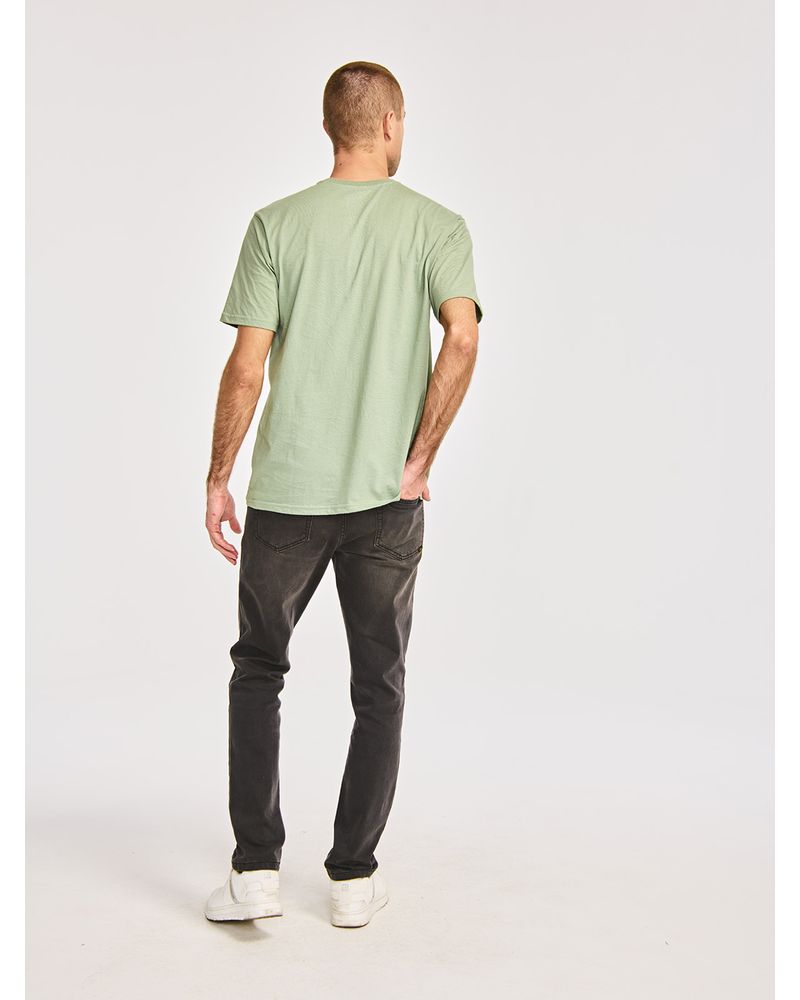 Polera-Manga-corta-Casual-Unisex-CAT-LOGO-TEE-Verde-CAT