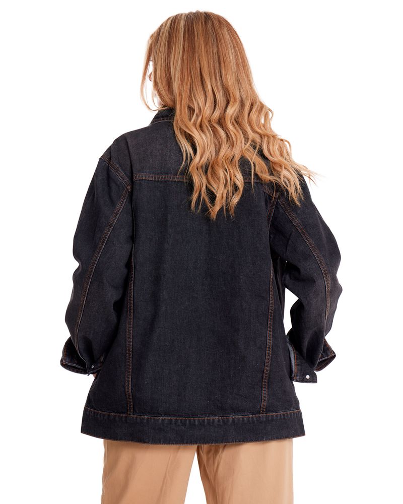 Chaqueta-Casual-Unisex-DENIM-WORK-JACKET-Gris-CAT