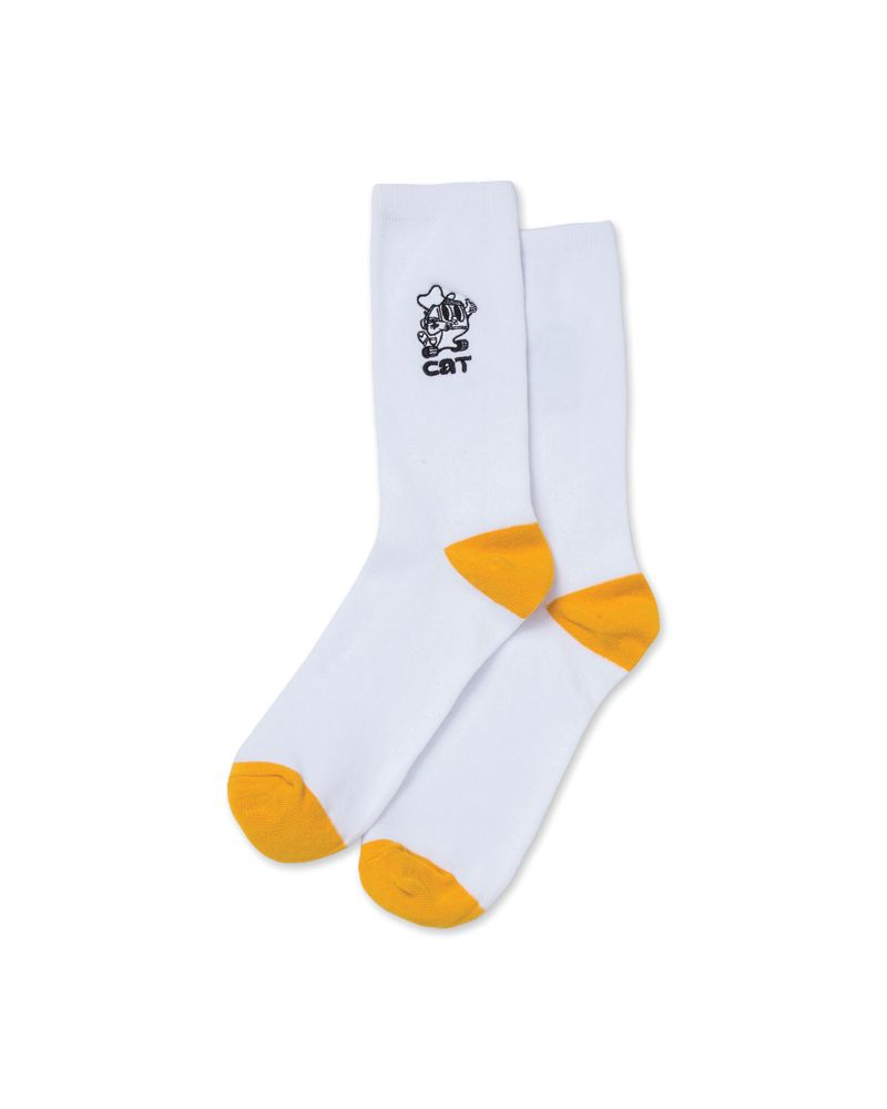 Calcetin-Casual-Hombre-AOP-CREW-SOCK-Blanco-CAT