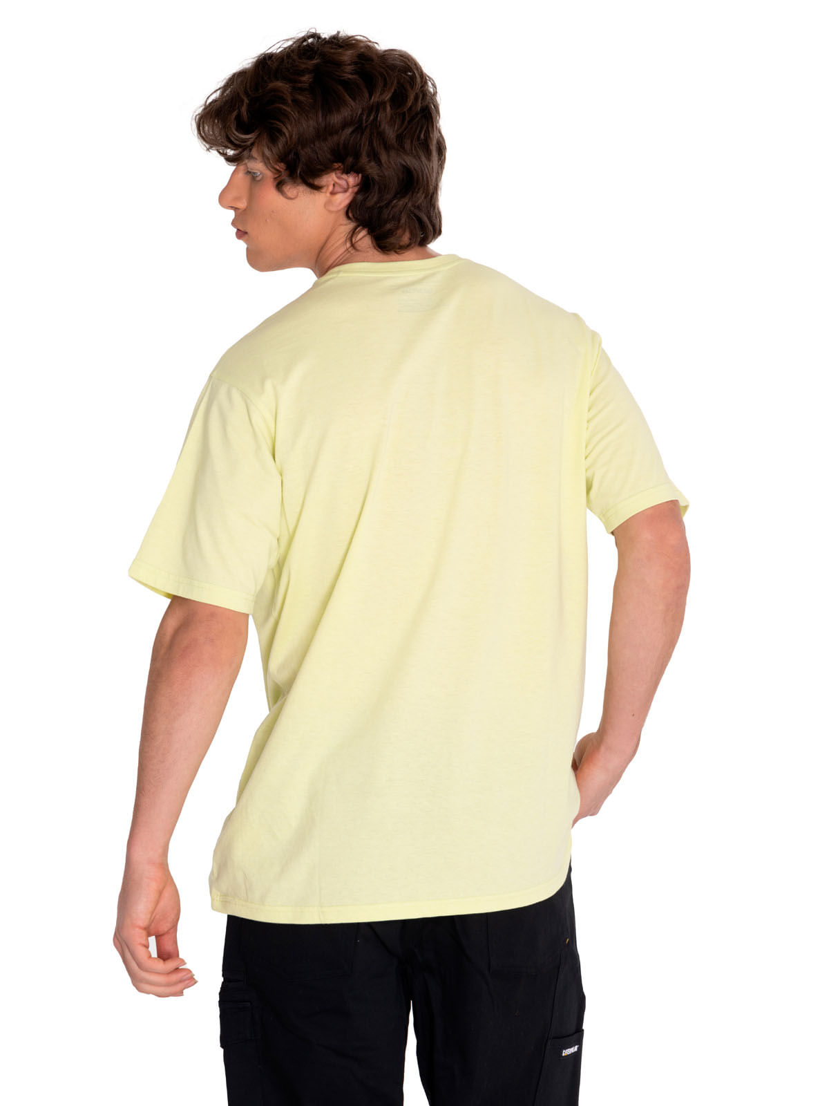 Polera Manga corta Casual Hombre RENEWED ENERGY GRAPHIC TEE 3 Amarillo CAT