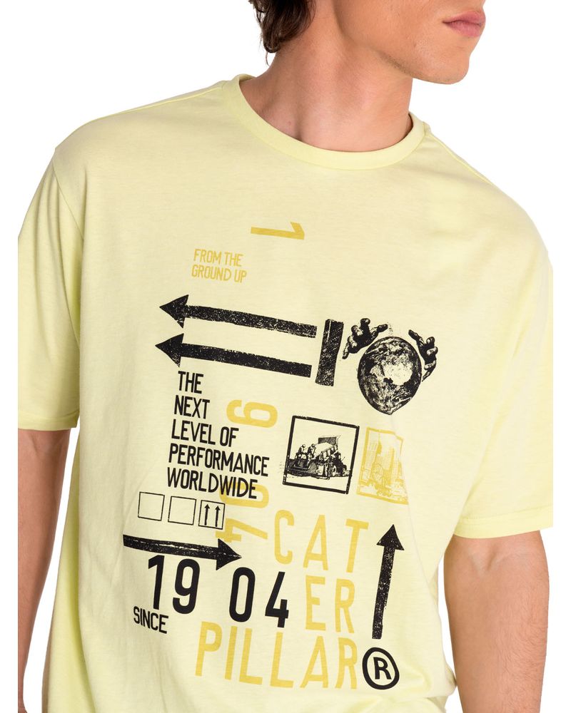 Polera-Manga-corta-Casual-Hombre-RENEWED-ENERGY-GRAPHIC-TEE-3-Amarillo-CAT