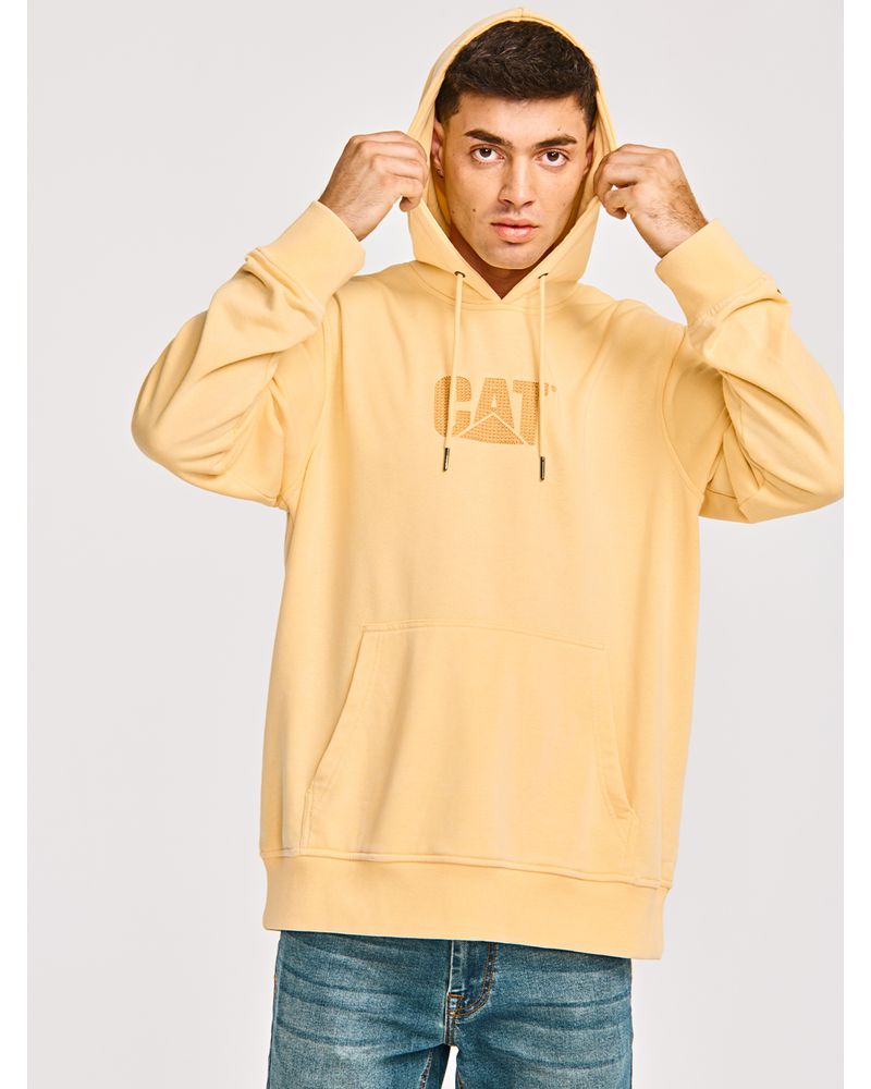 Poleron-Casual-Unisex-HERITAGE-UNIFORM-EMBROIDERED-HOODIE-Amarillo-CAT