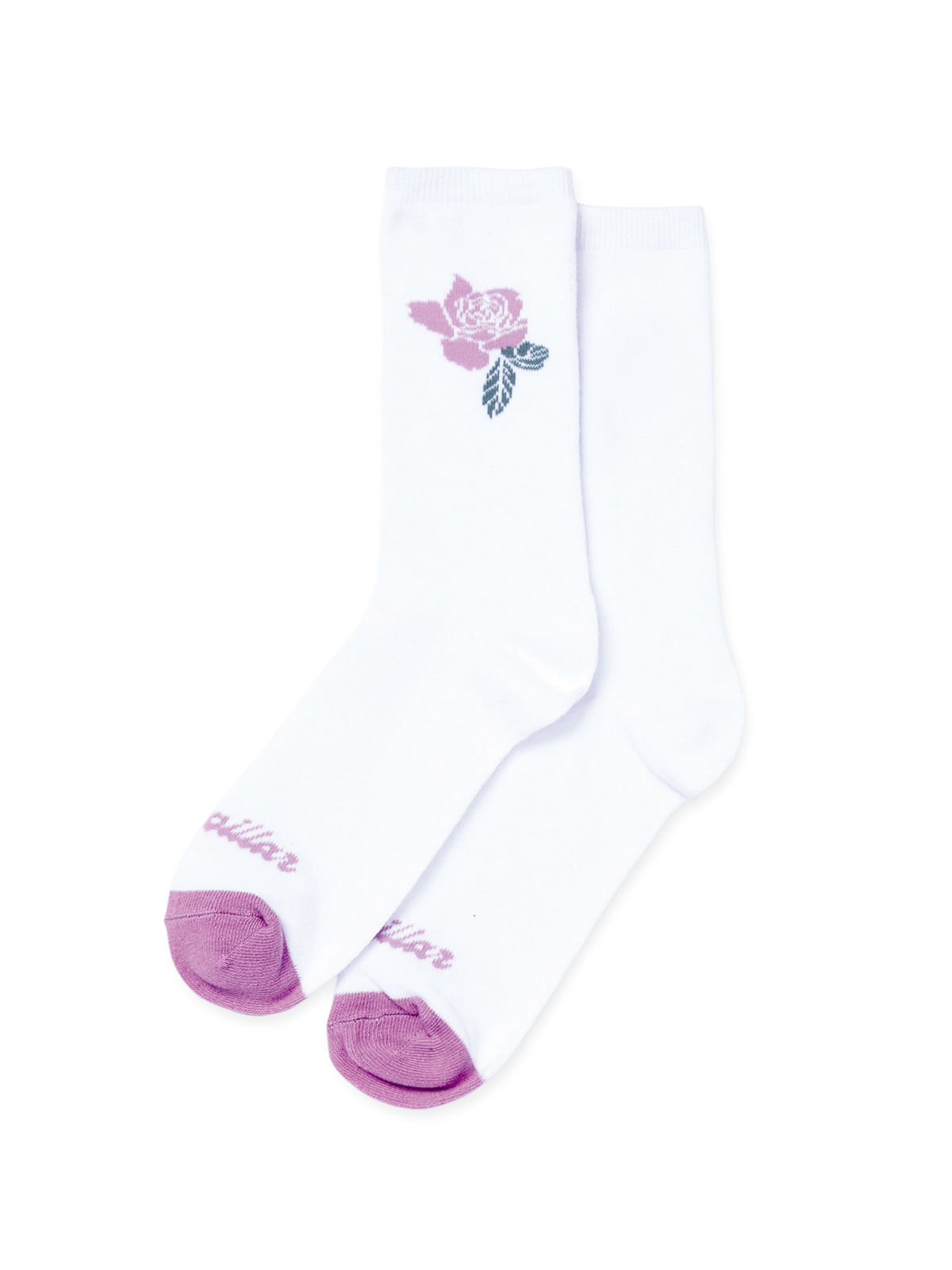 Calcetin Casual Mujer W AOP CREW SOCK Blanco CAT