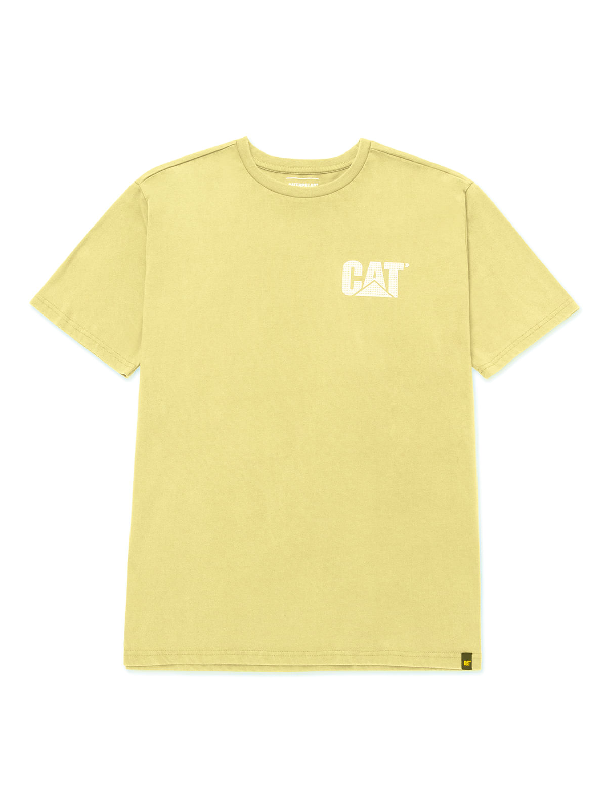Polera Manga corta Casual Unisex HERITAGE UNIFORM HEAVYWEIGHT WASHED TEE Amarillo CAT