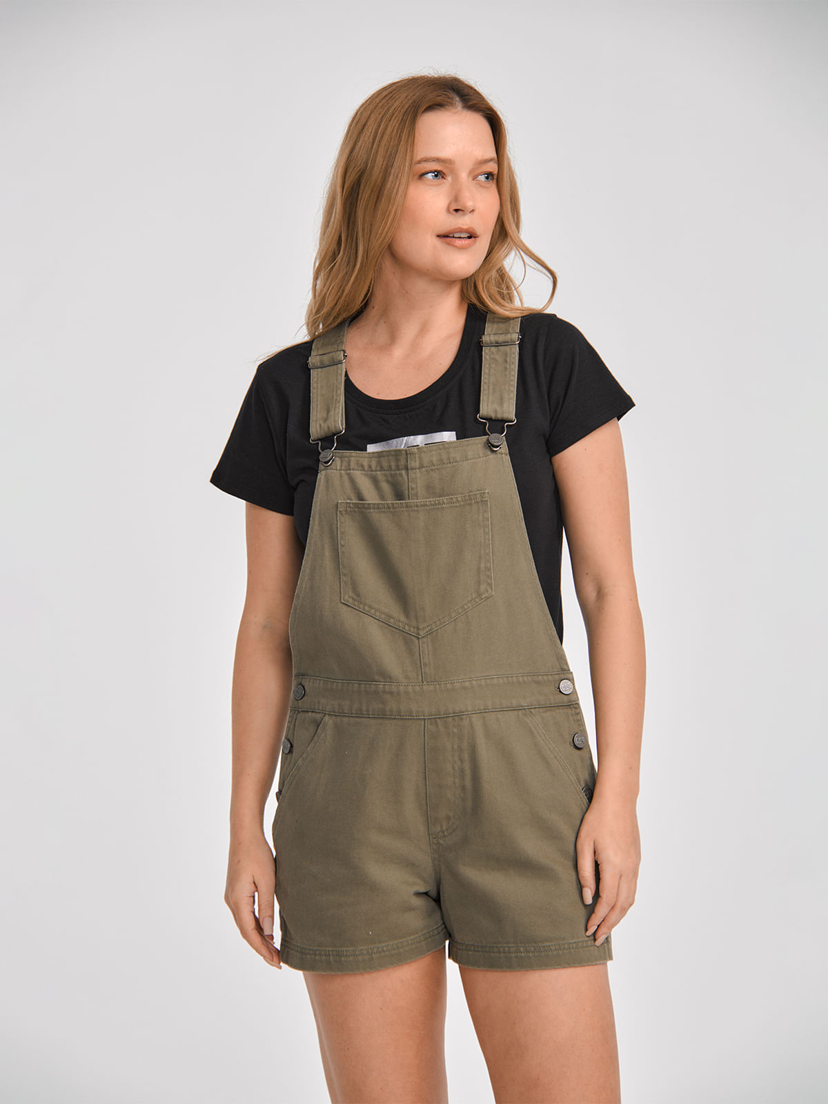 Jardinera Casual Mujer HERITAGE UNIFORM TWILL SHORTALL Verde CAT