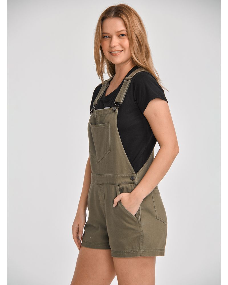 Jardinera-Casual-Mujer-HERITAGE-UNIFORM-TWILL-SHORTALL-Verde-CAT