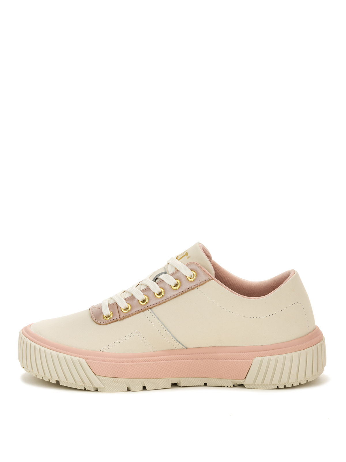 Zapatilla Casual Mujer Amp Canvas Blanco Cat