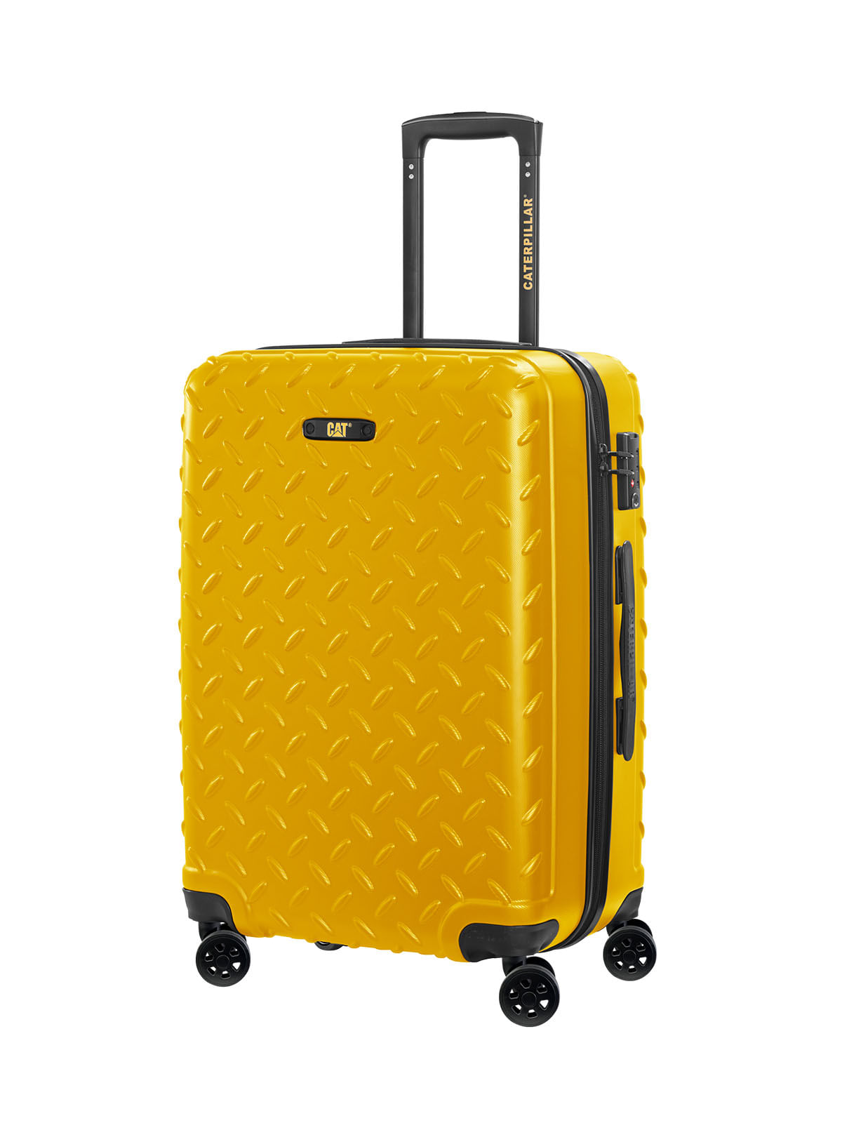Maleta Con Cierre Seguridad Unisex Industrial Plate 28" Trolley Mostaza Cat