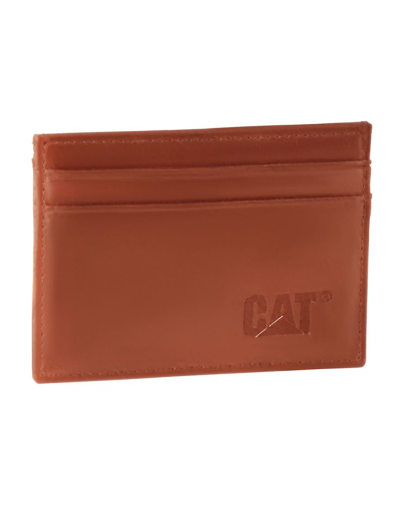 Billetera-Rfid-Unisex-Mexico-Leather-Cardholder-Canela-Cat