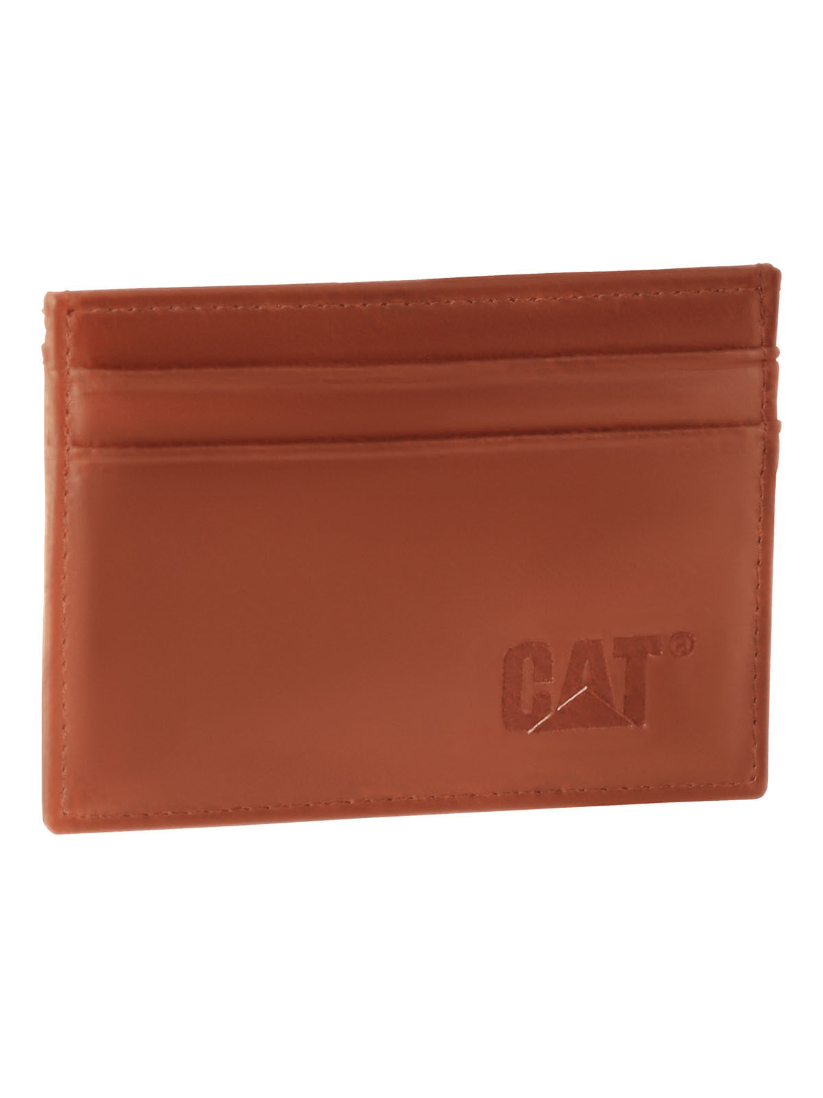 Billetera Rfid Unisex México Leather Cardholder Canela Cat