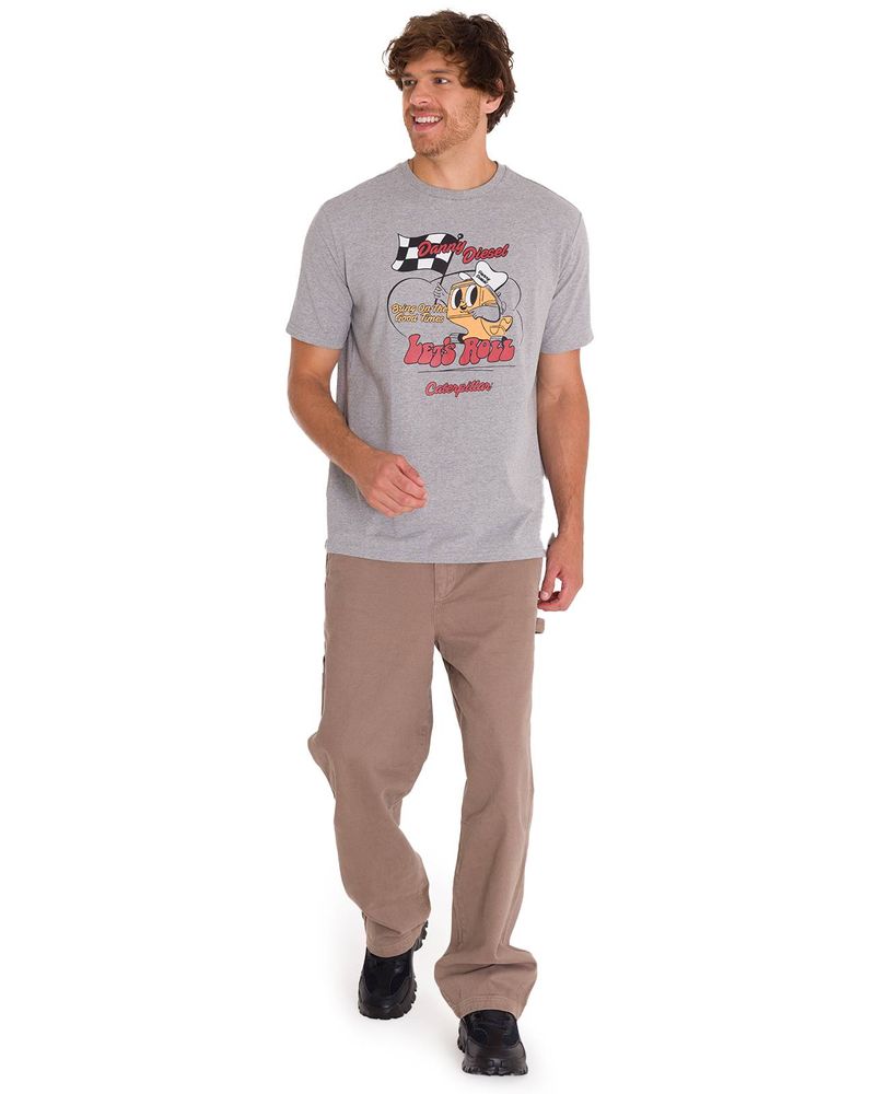 Polera-Manga-Corta-Casual-Hombre-RETRO-DANNY-DIESEL-GRAPHIC-TEE-Gris-Cat