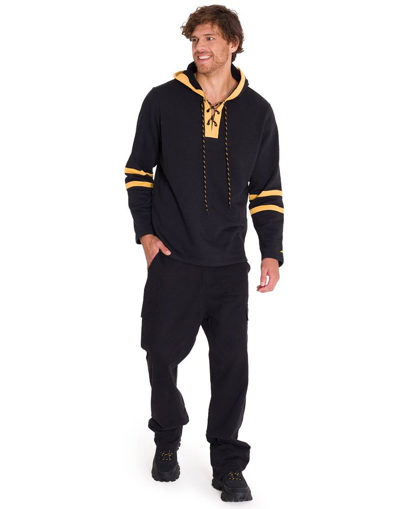 Poleron-Manga-Larga-Hombre-CENTENNIAL-LACE-UP-HOODIE-Negro-Cat