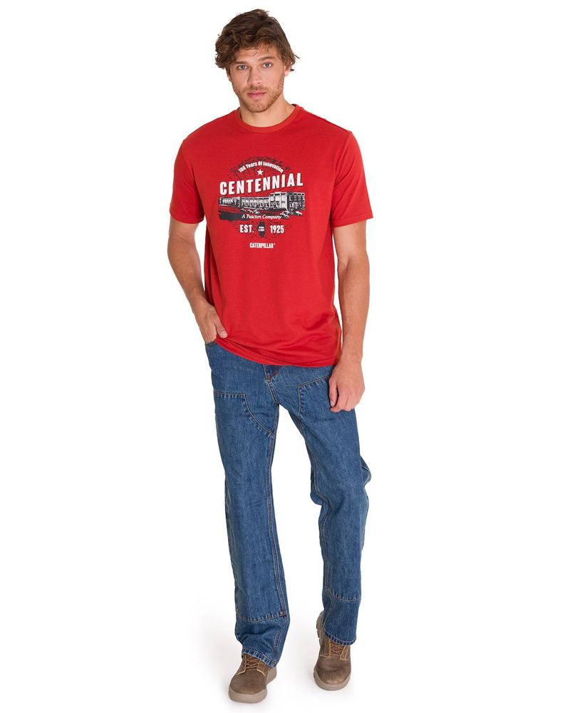 Polera-Manga-Corta-Casual-Hombre-CENTENNIAL-100-YEARS-GRAPHIC-TEE--Roja-Cat