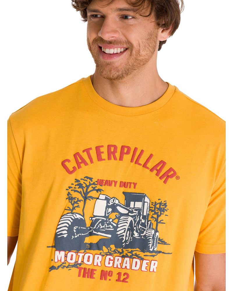 Polera-Manga-Corta-Casual-Hombre-EQUIPMENT-GRAPHIC-TEE-Amarilla-Cat