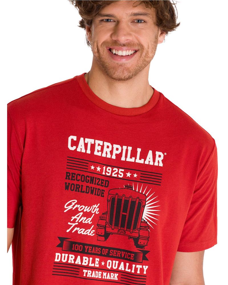 Polera-Manga-Corta-Casual-Hombre-CENTENNIAL-100-YEARS-GRAPHIC-TEE--Roja-Cat