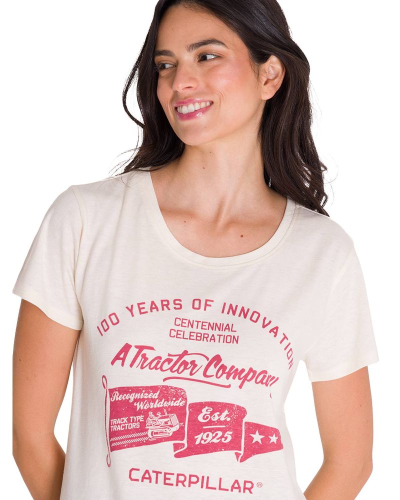 Polera-Manga-Corta-Casual-Mujer-CREW-CENTENNIAL-GRAPHIC-TEE-Blanca-Cat