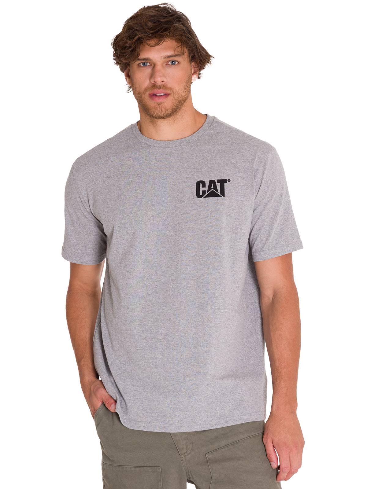 Polera Manga Corta Hombre EVERYDAY WORKWEAR GRAPHIC TEE 5 Gris Cat