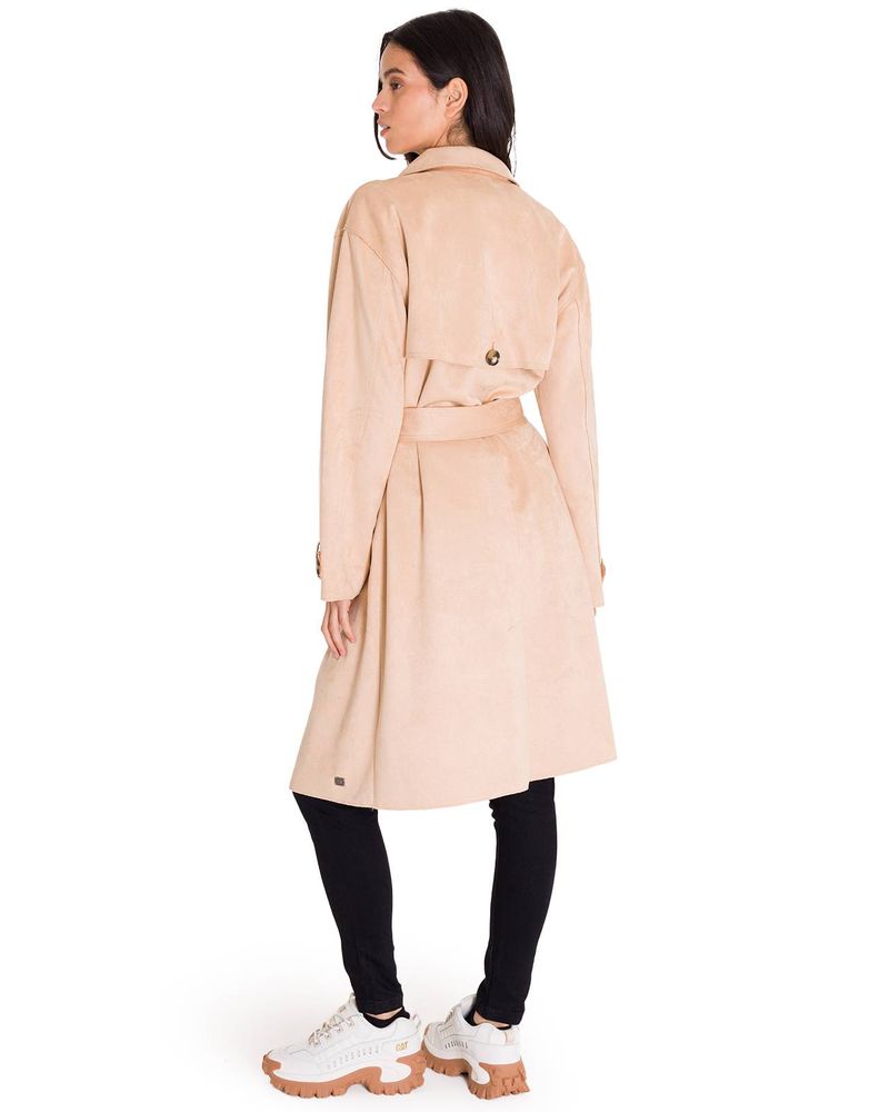 Abrigo-Manga-Larga-Mujer-FAUX-SUEDE-TRENCH-COAT-Beige-Cat