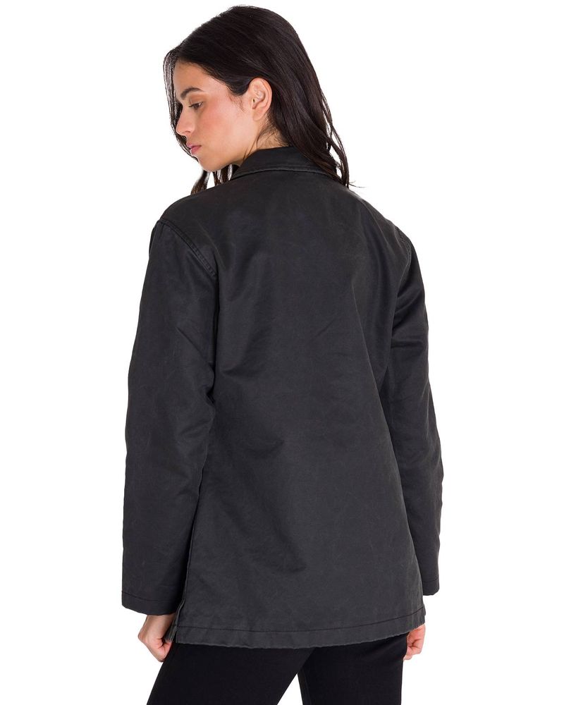 Blazer-Manga-Larga-Mujer-WAXED-TWI-RELAXED-CHORE-Negro-Cat