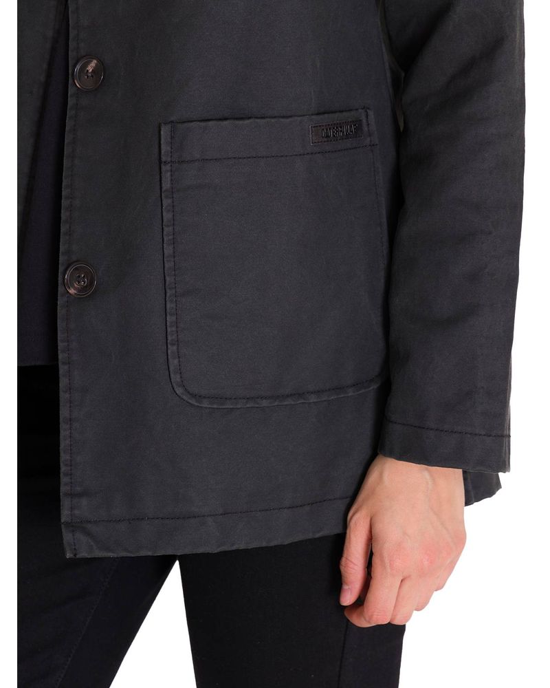 Blazer-Manga-Larga-Mujer-WAXED-TWI-RELAXED-CHORE-Negro-Cat