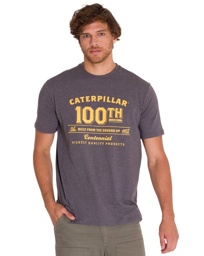 Polera-Manga-Corta-Casual-Hombre-CENTENNIAL-100-YEARS-GRAPHIC-TEE-Gris-Clara-Cat
