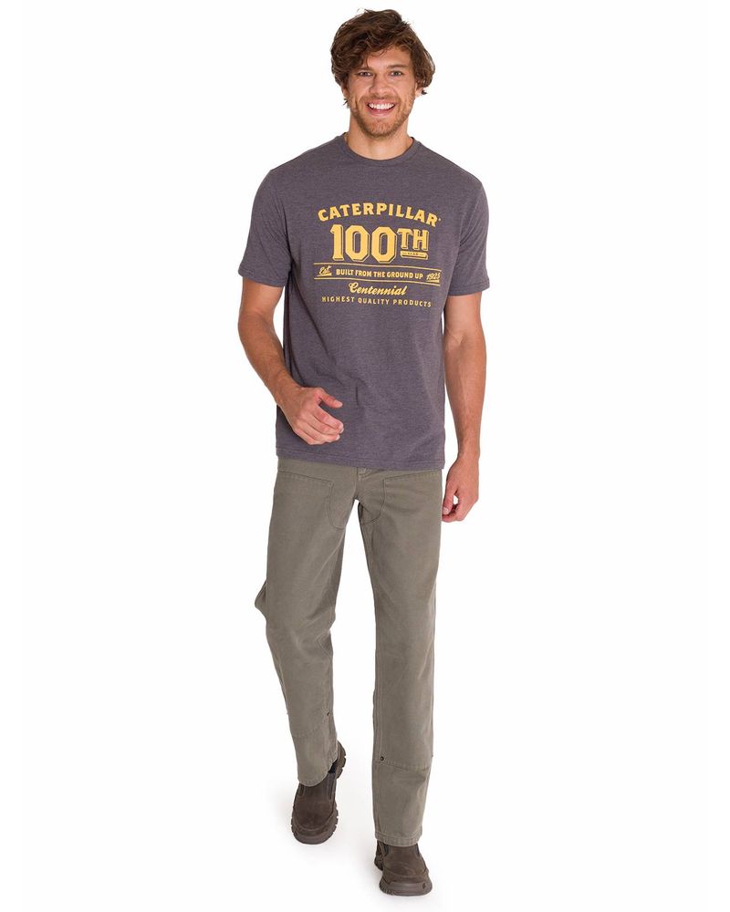 Polera-Manga-Corta-Casual-Hombre-CENTENNIAL-100-YEARS-GRAPHIC-TEE-Gris-Clara-Cat