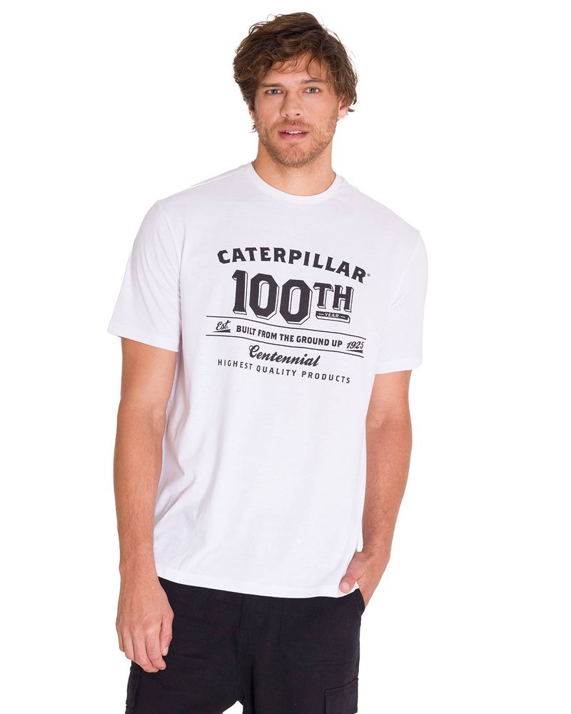 Polera-Manga-Corta-Casual-Hombre-CENTENNIAL-100-YEARS-GRAPHIC-TEE--Blanca-Cat
