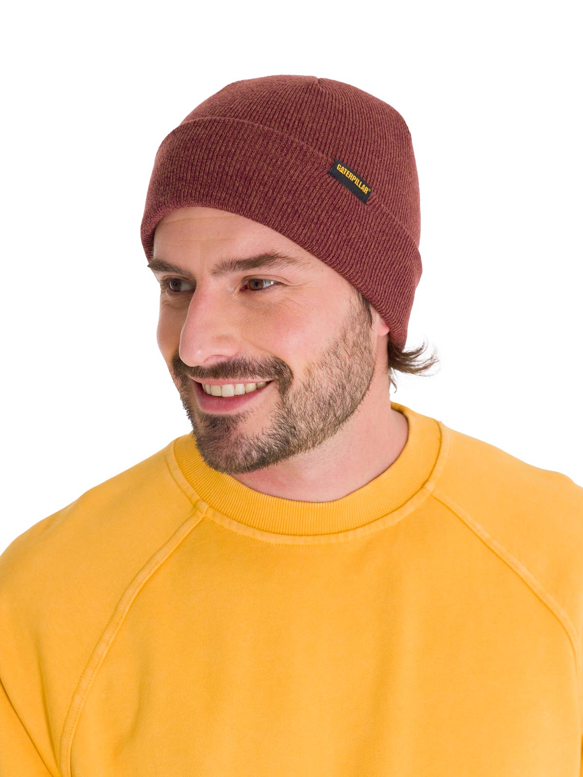Gorro En Punto Casual Hombre Foundation Knit Hat Burdeo Cat
