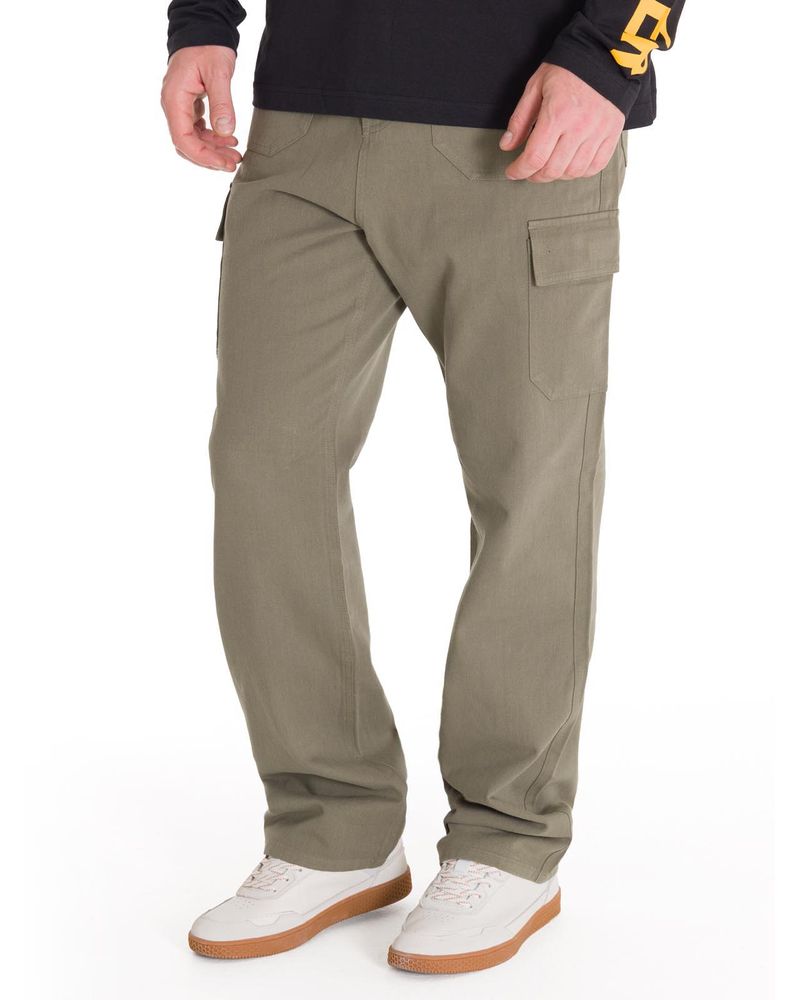 Pantalon-Tiro-Medio-Hombre-HERITAGE-STRAIGHT-CARGO-UTILITY-Oliva-Cat