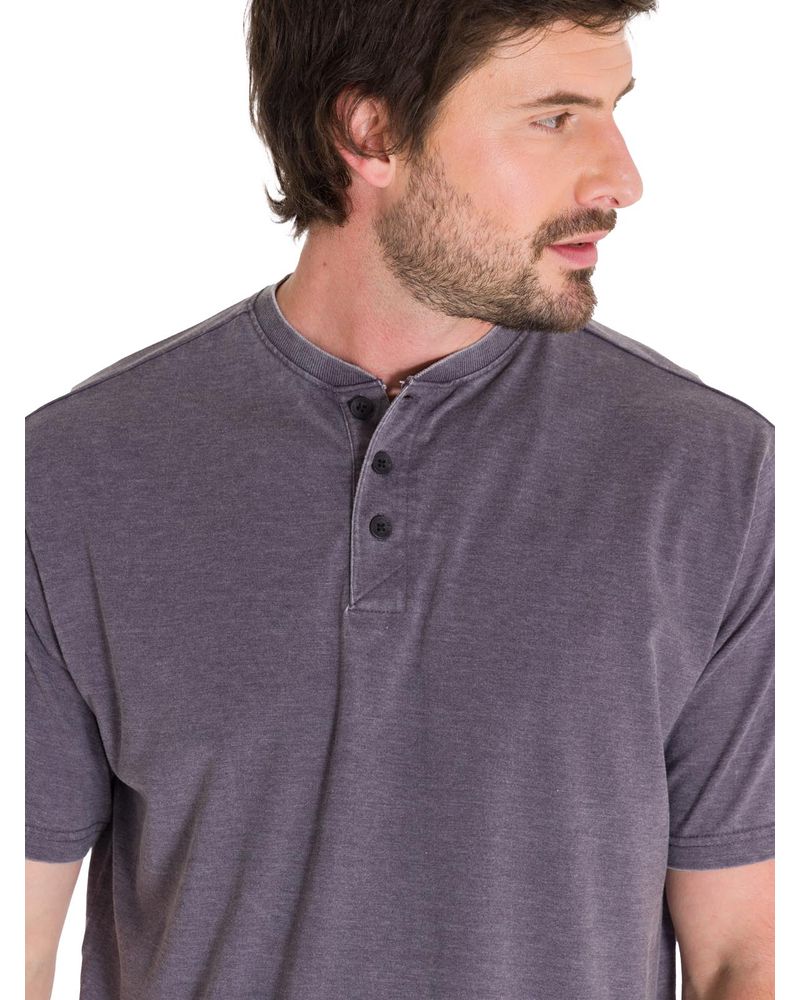 Polera-Manga-Corta-Hombre-Burnout-S-S-Henley-Grafito-Cat