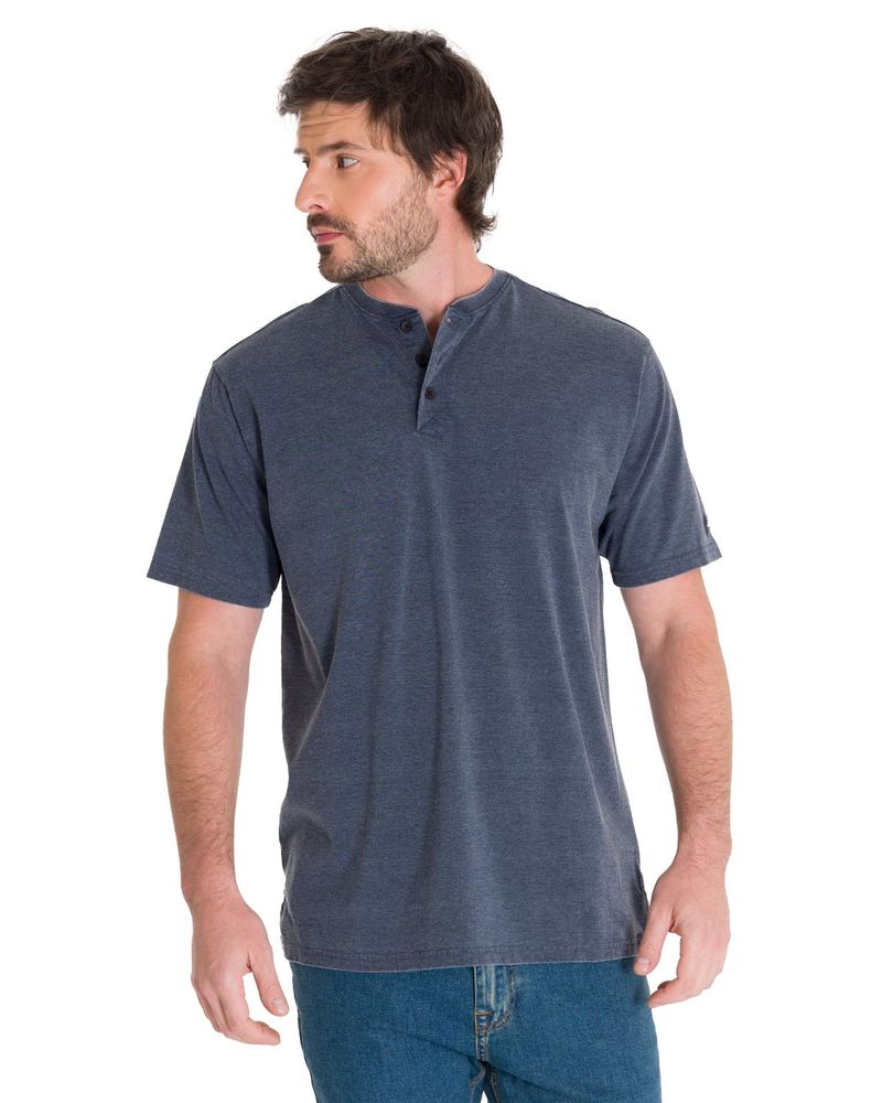 Polera-Manga-Corta-Hombre-Burnout-S-S-Henley-Gris-Oscuro-Cat