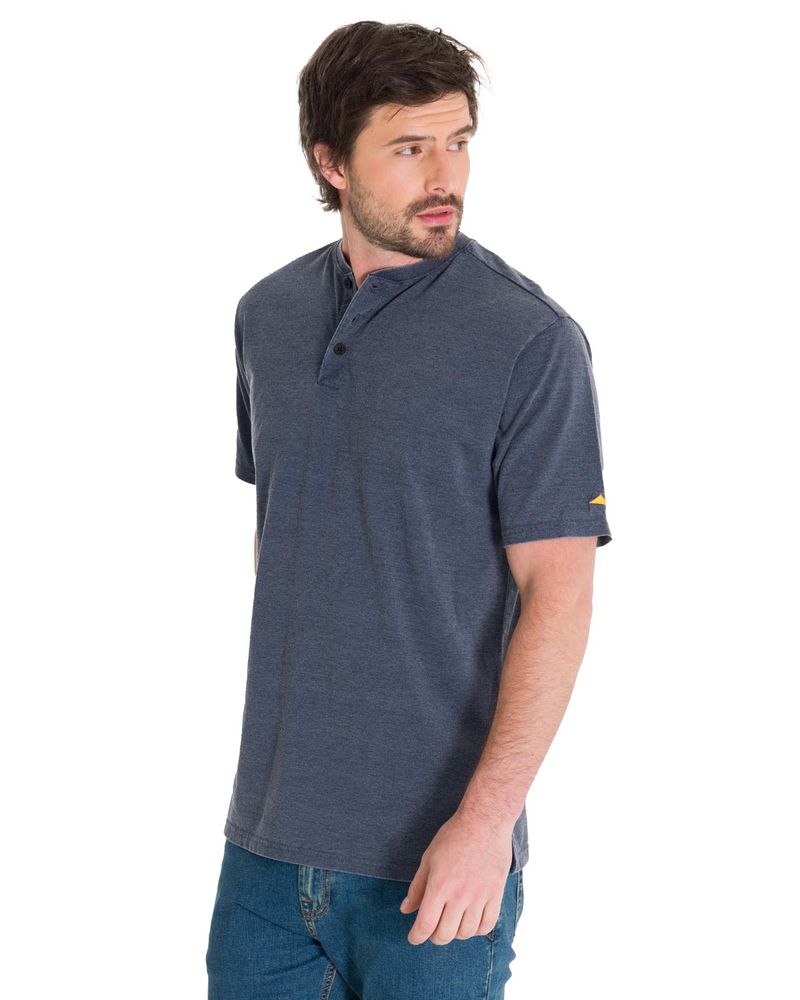 Polera-Manga-Corta-Hombre-Burnout-S-S-Henley-Gris-Oscuro-Cat