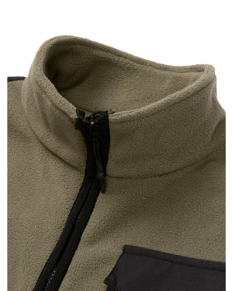 Polar-Manga-Larga-Hombre-Fleece-Utility-Full-Zip-Oliva-Cat