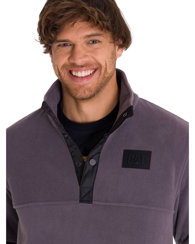 Polar-Manga-Larga-Hombre-Fleece-Half-Snap-Gris-Oscuro-Cat