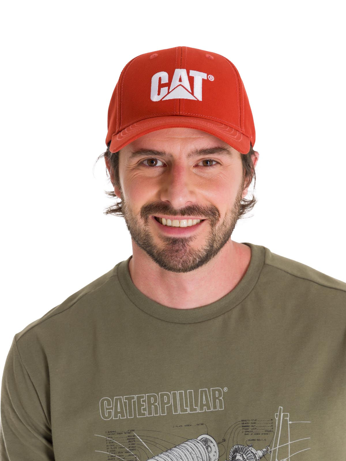 Jockey Hombre Cat Logo Rojo Cat