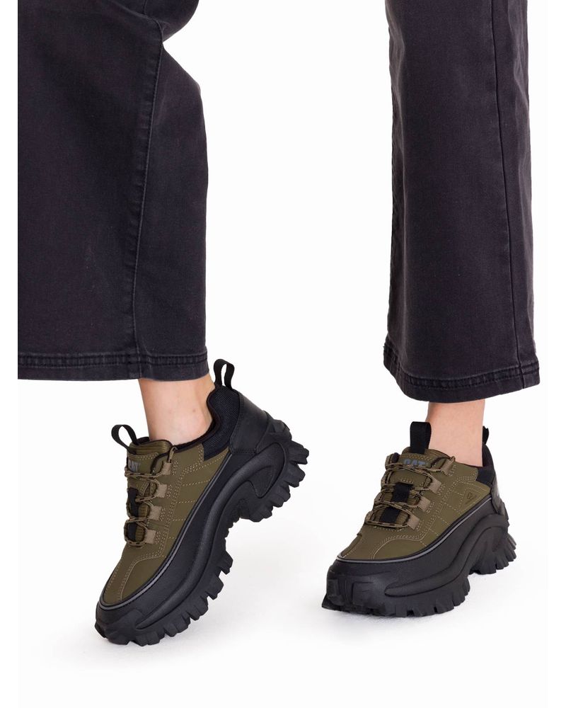 Zapatilla-Casual-Mujer-Intruder-Galosh-2.0-Lo-Waterproof-Verde-Oliva-Cat