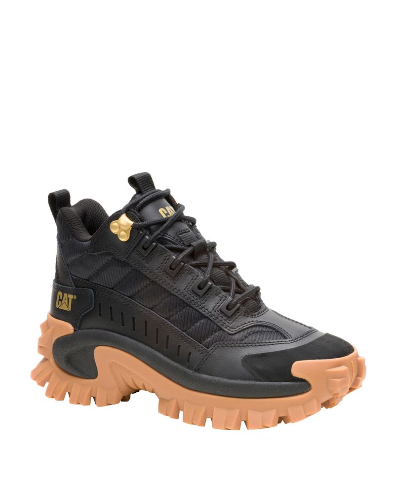 Zapatilla-Con-Caña-Casual-Mujer--Intruder-Mid-Negra-Beige-Cat
