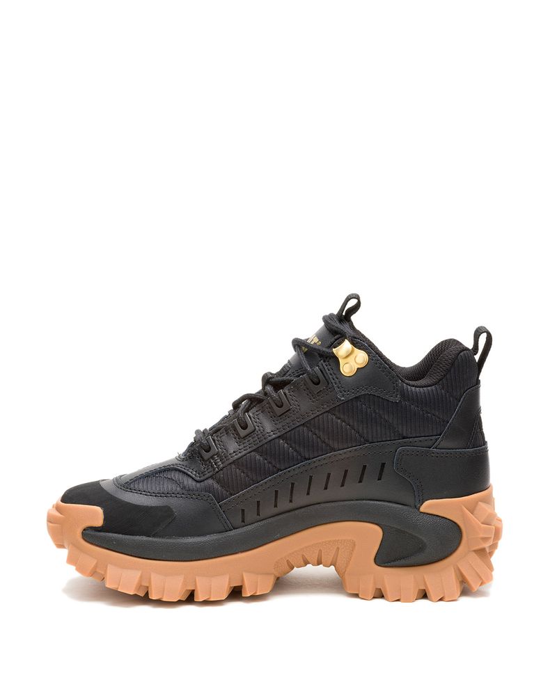 Zapatilla-Con-Caña-Casual-Mujer--Intruder-Mid-Negra-Beige-Cat