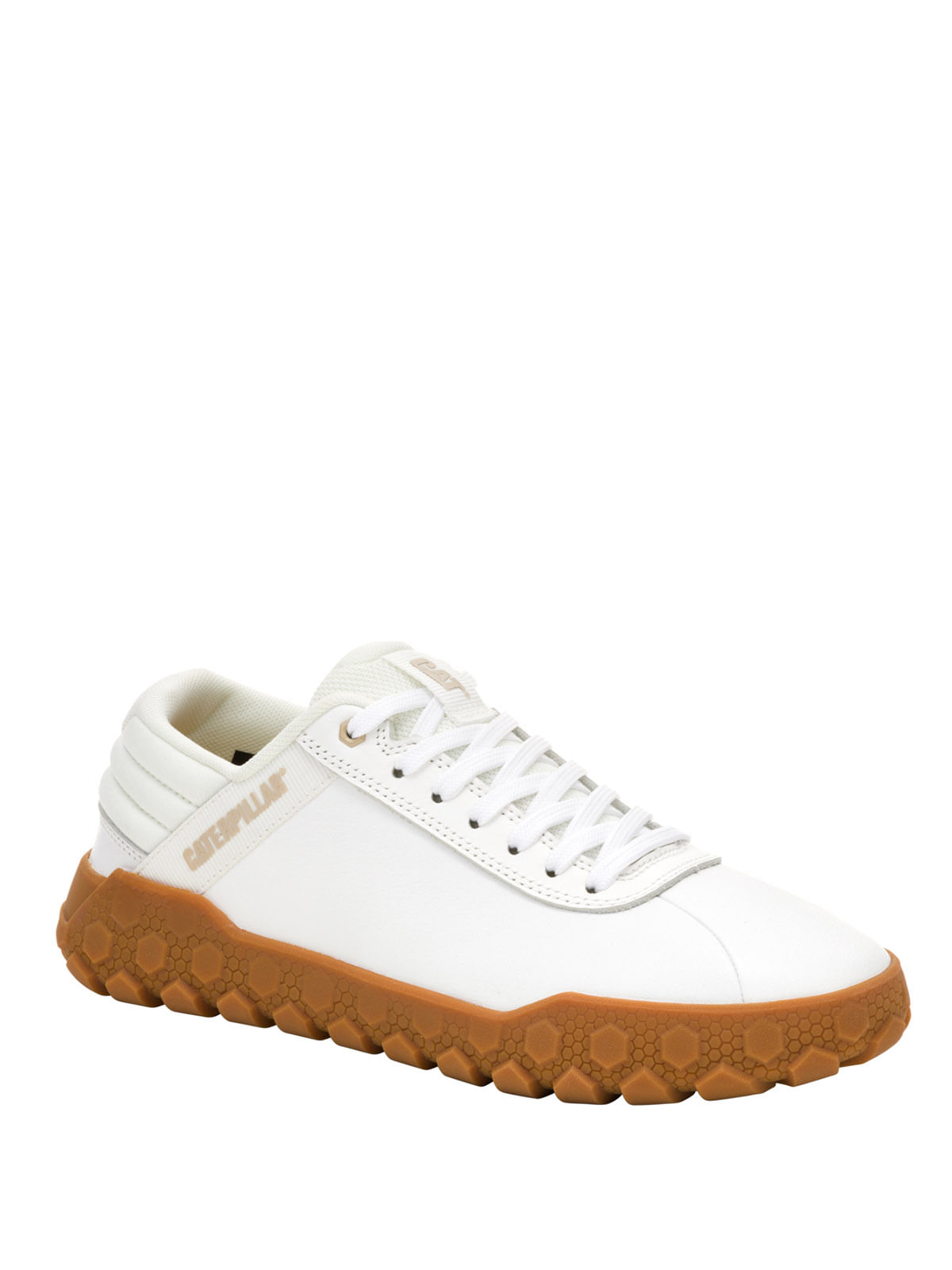 Zapatilla Cuero Mujer Hex + Blanca Cat