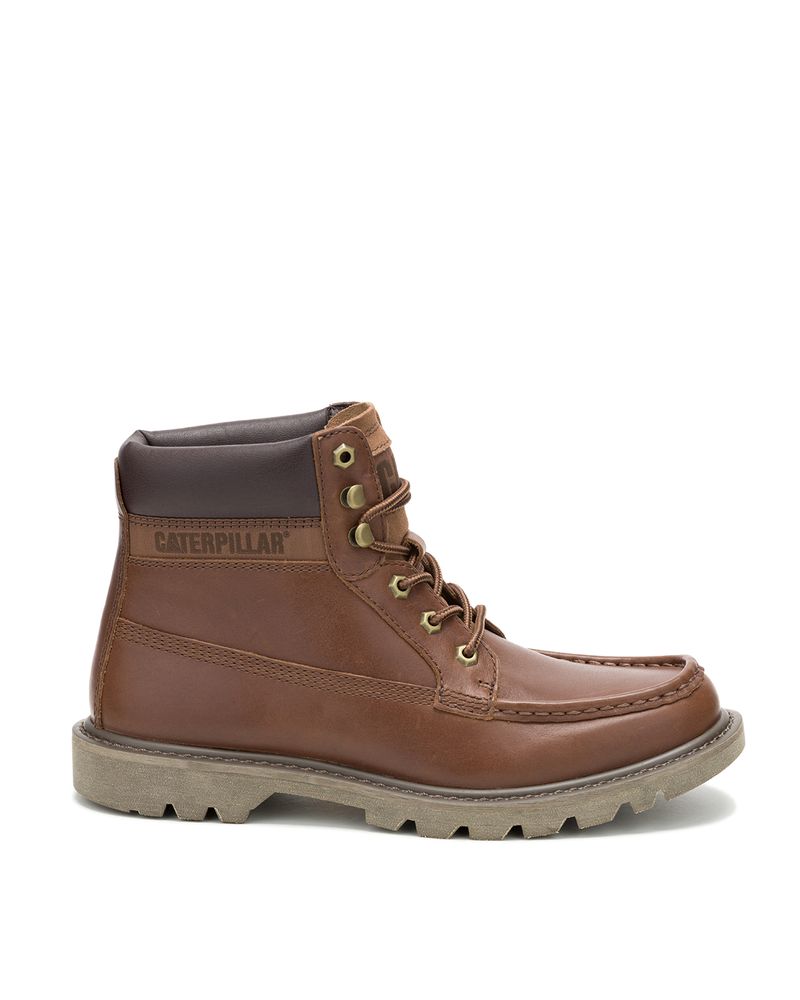 Botin-Cuero-Hombre-Colorado-Moc-Toe-Cafe-Cat