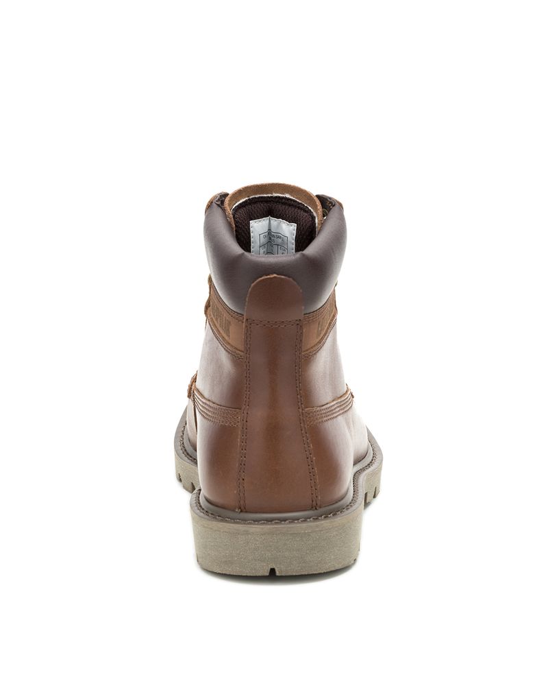 Botin-Cuero-Hombre-Colorado-Moc-Toe-Cafe-Cat