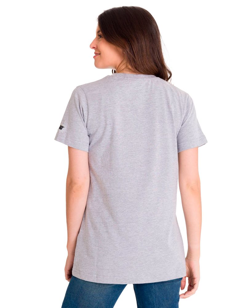 Polera-Manga-corta-Casual-Mujer-WOMEN-S-TM-LOGO-TEE-Gris-CAT