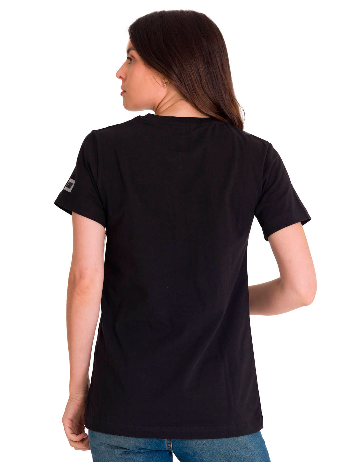 Polera Manga corta Casual Mujer WOMEN'S TM LOGO TEE Negro CAT