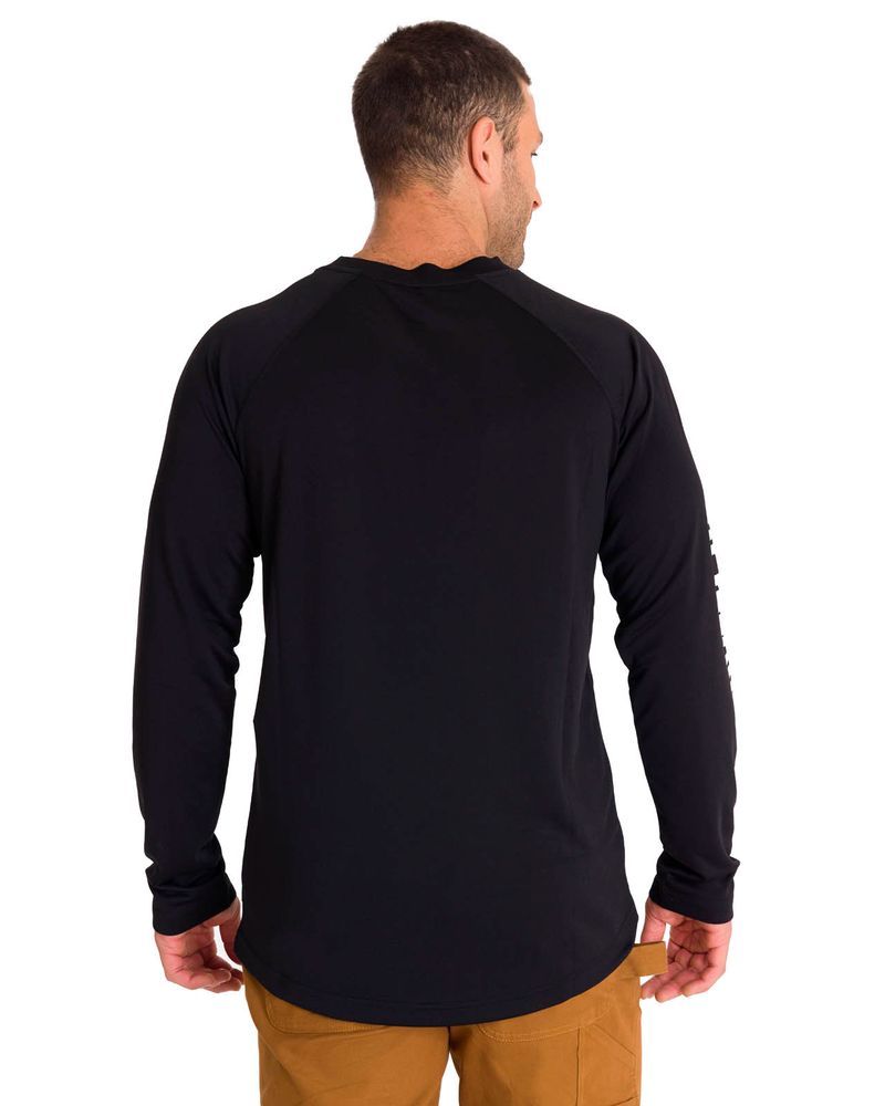 Polera-Manga-Larga-Hombre-LIGHTWEIGHT-COOLING-L-S-CREW-TEE-Negra-Cat