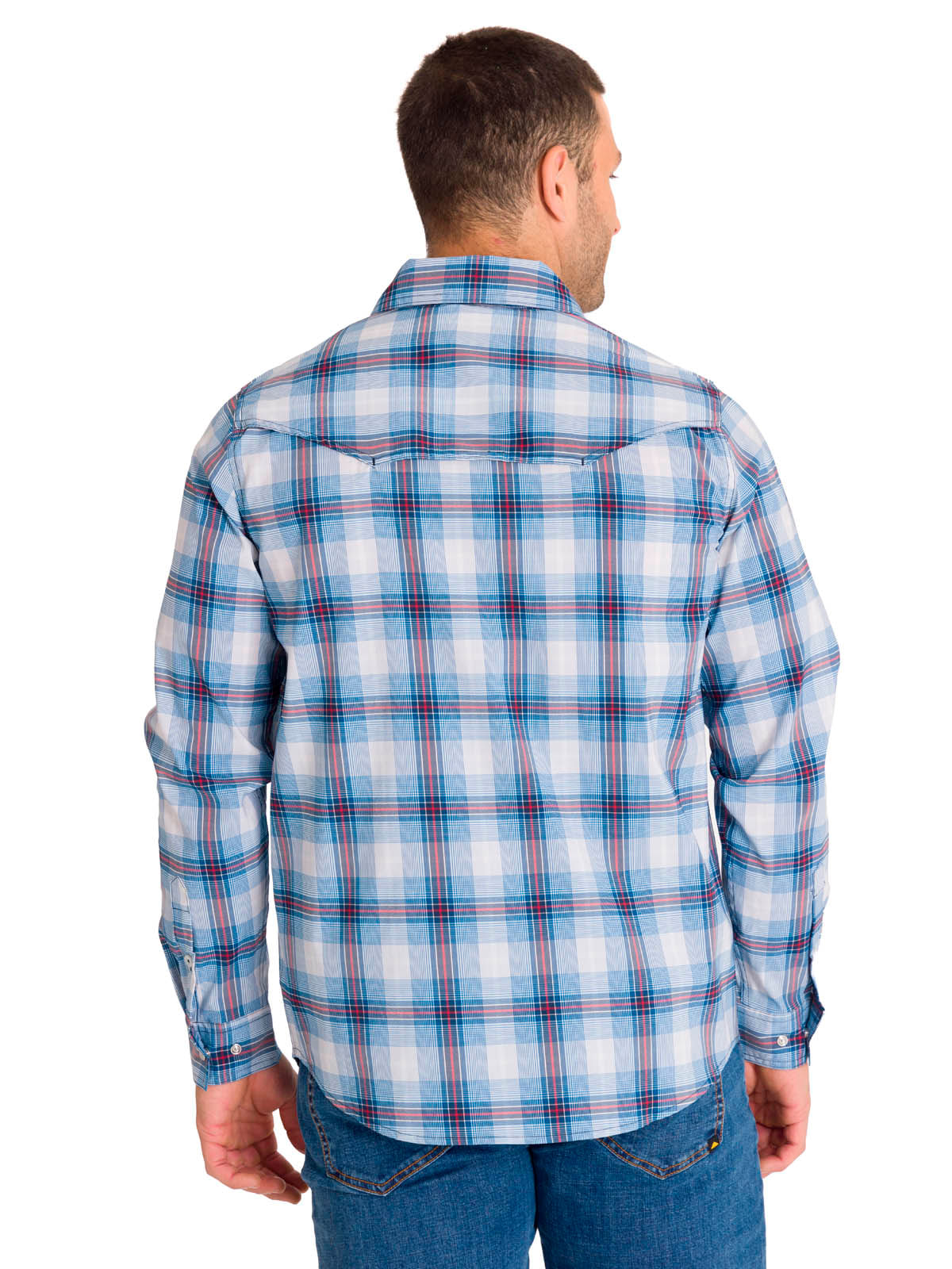 Camisa Manga Larga Casual Hombre LIGHTWEIGHT L/S WESTERN SHIRT Celeste Cat
