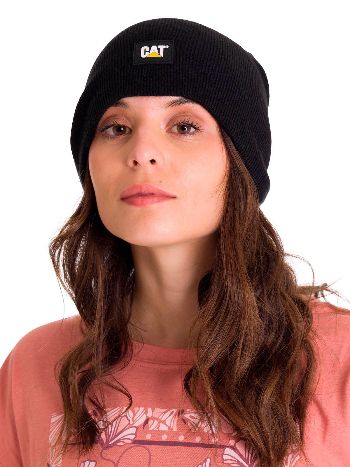 Gorro Casual Hombre Logo Knit Negro Cat