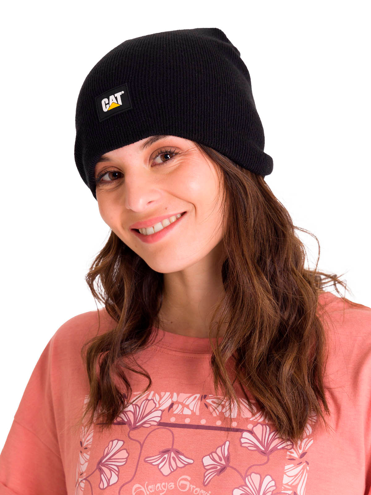 Gorro Casual Hombre Logo Knit Negro Cat